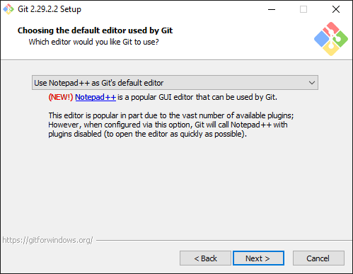 Default FIle Editor Selection Page